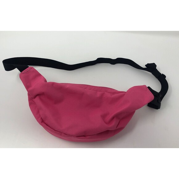 Jansport Neon Pink Canvas Full Zip Fanny Pack Adjustable Waist 2 Pocket Y2K 90s - Picture 6 of 9